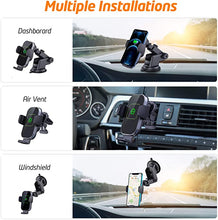 Load image into Gallery viewer, Wireless Car Charger, (New Version Automatic Arms) WixGear Auto-Clamping Fast Wireless Car Charger, Phone Holder for Car, 15W Qi Fast ChargingCompatible with iPhone 13 12 Mini 11 Pro Max,Samsung S21

