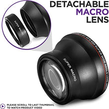 Load image into Gallery viewer, 49MM 0.43x Altura Photo Professional HD Wide Angle Lens (w/Macro Portion) for Canon EOS M50 M M2 M3 M5 M6 Mark II M10 M100 M200 Mirrorless Cameras
