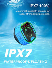 Load image into Gallery viewer, DuoTen Shower Speaker, IPX7 Waterproof Portable Bluetooth Speakers Shower Radio with Loud Stereo Sound, LED Display, Light Show, Suction Cup, Sturdy Hook for Home, Party, Outdoor, Travel, Pool, Hiking
