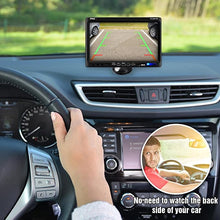 Load image into Gallery viewer, Pyle Backup Rear View Car Camera Screen Monitor System - Parking &amp; Reverse Safety Distance Scale Lines, Waterproof, Night Vision, 170? View Angle, 7&quot; LCD Video Color Display for Vehicles - (PLCM7700)
