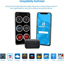 Load image into Gallery viewer, Veepeak OBDCheck BLE OBD2 Bluetooth Scanner Auto OBD II Diagnostic Scan Tool for iOS &amp; Android, Bluetooth 4.0 Car Check Engine Light Code Reader Supports Torque, OBD Fusion app
