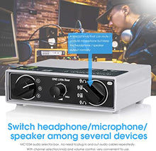 Load image into Gallery viewer, Portable 3-Way Headphone Speaker Audio Switcher Box Splitter for Microphones
