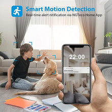 Load image into Gallery viewer, Baby Monitor Camera, NGTeco WiFi Pet Camera Indoor 360 Degree Wireless IP Camera, 1080P Home Security Cameras, Night Vision, 2 Way Audio, Motion Detection Work with Alexa Google Assistant
