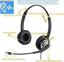 Load image into Gallery viewer, USB Telephone Headset with Noise Cancelling Nuance Dragon Dictation Microphone Computer PC Headset Dual Ear for Skype Chat, Online Learing, Conference Calls, Voice Chat, Softphones Call, Gaming etc
