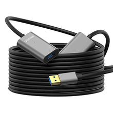 Load image into Gallery viewer, USB 3.0 Active Extension Cable, Unitek 32 Feet Extender Cord with Signal Booster for Printer, Oculus Rift, Oculus Quest Link, Xbox Kinect, Playstation, Webcam, Security Camera
