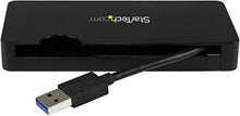 Load image into Gallery viewer, StarTech.com USB 3.0 to HDMI or VGA Adapter Dock - USB 3.0 Mini Docking Station w/ USB, GbE Ports - Portable Universal Laptop Travel Hub (USB3SMDOCKHV) , Black

