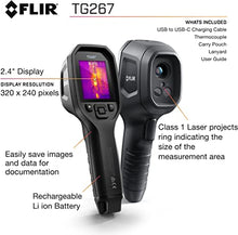 Load image into Gallery viewer, FLIR TG267 Thermal Camera, Ideal for Commercial Electrical, Facility Maintenance, and HVAC Applications, Brilliant 2.4 Inch Screen, Record Images to Monitor Maintenance History
