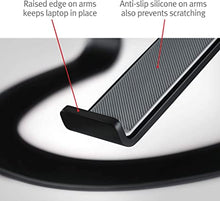 Load image into Gallery viewer, Twelve South Curve for MacBooks and Laptops | Ergonomic desktop cooling stand for home or office (matte black)
