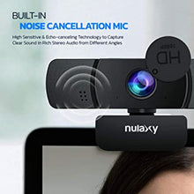 Load image into Gallery viewer, Nulaxy C903 HD Webcam, 1080P Webcam with Microphone, Privacy Cover and Tripod, USB Webcam for PC Video Calling, Conference, Works with Skype, Zoom, FaceTime
