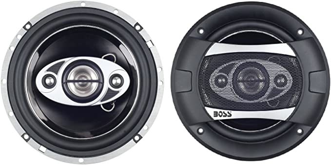 BOSS Audio Systems P65.4C Car Speakers - 350 Watts Of Power Per Pair And 175 Watts Each, 6 x 9 Inch , Full Range, 2 Way, Sold in Pairs, Easy Mounting