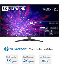 Load image into Gallery viewer, [Intel Certified] Cable Matters 40Gbps Active Thunderbolt 4 Cable 6.6 ft with 100W Charging and 8K Video - Fully Compatible with USB C/USB-C, USB 4 / USB4, and Thunderbolt 3
