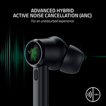 Load image into Gallery viewer, Razer Hammerhead True Wireless Pro Bluetooth Gaming Earbuds: THX Certified - Advanced Hybrid Active Noise Cancellation - 60ms Low-Latency - Touch Enabled - <20 Hr Battery Life - Classic Black
