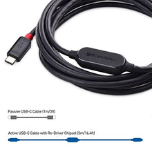 Load image into Gallery viewer, Cable Matters Active USB C Cable with 4K Video and 5 Gbps Data Transfer 16.4 ft for Portable Monitor, Oculus Quest 2 VR Headset, and More
