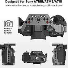 Load image into Gallery viewer, SmallRig A7RIII / A7III / A7M3 Camera Cage for Sony A7RIII / A7III / A7M3 Camera (ILCE-7RM3 / A7R Mark III), w/ Shoe Mount, Built-in NATO Rail, Accessible for Sony XLR-K2M/K1M, Black ÒƙÚ» 2087
