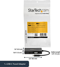 Load image into Gallery viewer, StarTech.com 4K USB C to HDMI, VGA &amp; DVI Multi Port Video Display Adapter for Mac / Windows Laptop &amp; Monitor (CDPVGDVHDBP)
