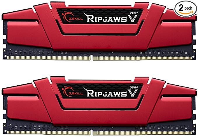 G.Skill Ripjaws V Series 16GB (2 x 8GB) 288-Pin SDRAM (PC4-25600) DDR4 3200 CL16-18-18-38 1.35V Dual Channel Desktop Memory F4-3200C16D-16GVRB