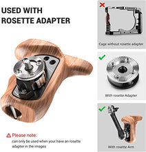 Load image into Gallery viewer, SMALLRIG Right Side Rosette Wooden Handle for Shoulder Mount Support Rig, Right Hand - 1941
