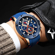 Load image into Gallery viewer, Mens Sports Watches Military Analog Tactical Watch Chronograph Waterproof Cool Watches for Men Quartz Multifunction Luminous Calendar Mens Watch MF0244G
