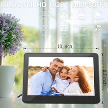 Load image into Gallery viewer, Digital Photo Frame WiFi Digital Picture Frame kimire 1920x1080 Touch Screen, Support Thumb USB Drive and SD Slot, Music Player, Alarm Clock, Share Photo and Video via APP, Cloud, Email(10inch Black)
