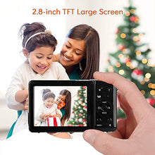 Load image into Gallery viewer, HD Digital Camera with 2.8&quot; TFT Screen,20MP 1080P Rechargeable Point and Shoot Camera,Video Camera Compact Portable Cameras for Kids, Beginner,Students,Teens with 8X Digital Zoom
