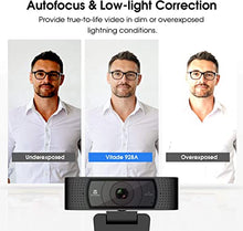 Load image into Gallery viewer, HD Webcam 1080P with Microphone &amp; Cover Slide, Vitade 928A Pro USB Computer Web Camera Video Cam for Streaming Gaming Conferencing Mac Windows PC Laptop Desktop
