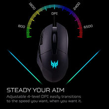 Load image into Gallery viewer, Acer Predator Cestus 315 Gaming Mouse with PixArt Sensor, Adjustable DPI &amp; 8 Buttons Including Burst Fire
