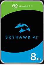 Load image into Gallery viewer, Seagate Skyhawk AI 8TB Surveillance Internal Hard Drive HDD–3.5 Inch SATA 6Gb/s 256MB Cache + Drive Health Management &amp; 3-Year Recovery Service - (ST8000VEZ00)
