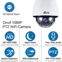 Load image into Gallery viewer, ZILINK 2MP Outdoor Security Wireless Video Surveillance Camera with IP65 Waterproof, Pan/Tilt/Zoom, 5X Optical Zoom, Remote Access, Motion Detection, Support TF Card-iOS, Android
