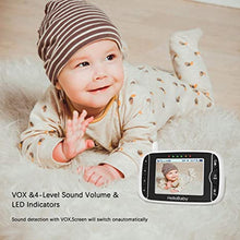 Load image into Gallery viewer, Video Baby Monitor with Camera and Audio, Remote Pan-Tilt-Zoom, Hellobaby Monitor Camera3.2&#39;&#39; LCD Screen, Infrared Night Vision, Temperature Display, Lullaby, Two Way Audio
