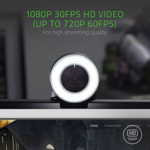 Load image into Gallery viewer, Razer Kiyo Streaming Webcam: 1080p 30 FPS / 720p 60 FPS - Ring Light w/ Adjustable Brightness - Built-in Microphone - Advanced Autofocus
