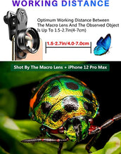 Load image into Gallery viewer, APEXEL Professional Macro Photography Lens for Smartphone, Macro Lenses for iPhone, Samsung, Galaxy, Oneplus, Android Phone(Fits for Almost All Phone), Cell Phone Macro Lens Attachment for iPhone 13
