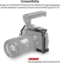 Load image into Gallery viewer, SmallRig Camera Cage for Fujifilm X-T3, Aluminum Alloy Cage with Cold Shoe, NATO Rail, Threaded Holes for Arri - 2228B
