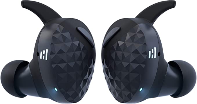 HELM True Wireless Bluetooth 5.0 Headphones, Earbuds, Audiophile HiFi Sound, Qualcomm aptX, Comfort Secure Fit, Sport Sweatproof, 6 Hrs Play Time +30 Hrs w/Charging Case, Dual Mics, Auto-Pairing