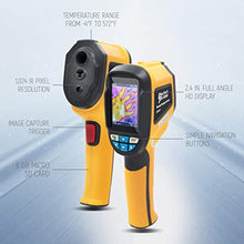 Load image into Gallery viewer, PerfectPrime IR0001 Infrared (IR) Thermal Imager &amp; Visible Light Camera with IR Resolution 1024 Pixels &amp; Temperature Range from -4~572?F, 6Hz Refresh Rate, Black
