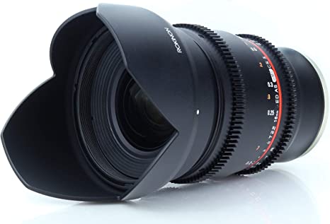 Rokinon DS16M-NEX 16mm T2.2 Cine Wide Angle Lens for Sony Alpha E-Mount Interchangeable Lens Cameras,Black