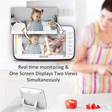 Load image into Gallery viewer, [HD] Video Baby Monitor, 720P 5&quot; HD Display, IPS Screen, 2 HD Cams, 24-Hour Battery Life, 1000ft Range, 2-Way Communication, Secure Privacy Wireless Technology
