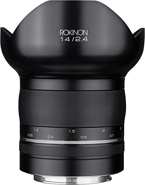 Rokinon Special Performance (SP) 14mm F2.4 Ultra Wide Angle Lens with Built-in AE Chip for Canon EF