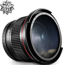 Load image into Gallery viewer, Altura Photo 58MM 0.35x Fisheye Canon Wide Angle Lens (w/Macro Portion) for DSLR Cameras EOS Rebel 70D 77D 80D 90D T8i T7 T7i T6i T6s T6 T5i T5 T4i T3i T100 SL1 SL2 SL3 - Wide Angle Lens Canon Mount
