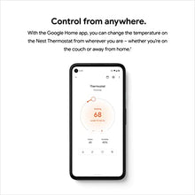 Load image into Gallery viewer, Google Nest Thermostat - Smart Thermostat for Home - Programmable Wifi Thermostat - Fog
