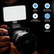 Load image into Gallery viewer, Lume Cube Bicolor Panel Mini LED Light for Professional DSLR Cameras | Adjustable Panel Mini, LCD Display | Photo and Video Lighting, Long Battery Life | Fits Sony, Nikon, Canon, Fuji, Panasonic

