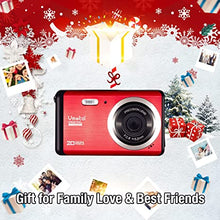 Load image into Gallery viewer, Vmotal Digital Camera 1080P 20MP HD Mini Camera, Video Camera Digital Students Cameras,Indoor Outdoor Compact Camera for Kids/Beginners/Elderly (Red)
