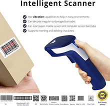 Load image into Gallery viewer, ScanAvenger 1D and 2D Portable Wireless Bluetooth Barcode Scanner: 3-in-1 - Cordless, Rechargeable Scan Gun for Inventory Management - Wireless, Handheld, USB Bar Code/QR Code Reader - Hand Scanner
