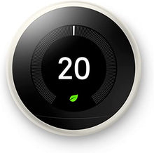 Load image into Gallery viewer, Google Nest Learning Thermostat - Programmable Smart Thermostat for Home - 3rd Generation Nest Thermostat - Works with Alexa - White
