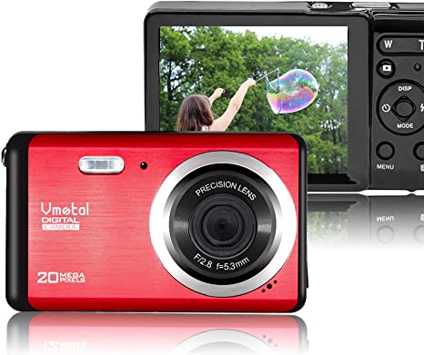 Mini Digital Camera,Vmotal 20MP 2.8 inch LCD HD Digital Camera Kids Childrens Teens Beginners Point and Shoot Cameras Video Camera Digital Students Cameras-Holiday Birthday