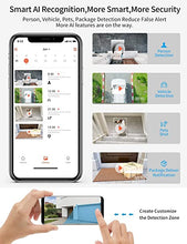 Load image into Gallery viewer, Security Camera Wireless Outdoor, 1080P HD WiFi Home Surveillance Indoor Camera with 2-Way Audio,Clear Night Vision, Siren, Motion Detection,Waterproof,Smart AI, Rechargeable Battery(2022 Upgraded)
