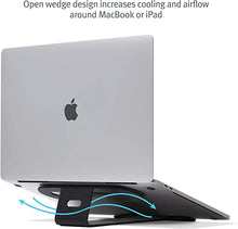 Load image into Gallery viewer, Twelve South ParcSlope for MacBook, Laptops and iPad Pro | Hybrid Laptop Typing Stand and Tablet Desktop Sketching Wedge
