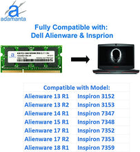 Load image into Gallery viewer, Adamanta 8GB (1x8GB) Laptop Memory Upgrade Compatible with Dell Alienware, Inspiron, Latitude, Optiplex, Precision, Vostro DDR3L 1600Mhz PC3L-12800 SODIMM 2Rx8 CL11 1.35v RAM P/N SNPN2M64C/8G A7022339
