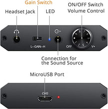 Load image into Gallery viewer, Neoteck Portable 3.5mm Headphone Amplifier Two-Stage Gain Switch, 16-150 Ohm, Aluminum Matte Surface
