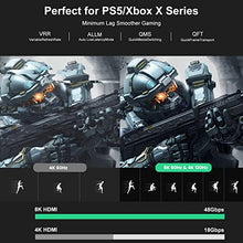 Load image into Gallery viewer, 8K HDMI Fiber Optic Cable, FIBBR 48Gbps Ultra High Speed Gaming HDMI 2.1 Cable 8K60Hz 4K120Hz 144Hz Dynamic HDR/eARC Active Optical HDMI Cable Compatible with PS5, Xbox Series X, PC, TV(65.6ft)
