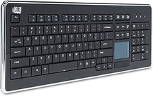 Load image into Gallery viewer, Adesso AKB-440UB - SlimTouch 440 Desktop Touchpad Wired Keyboard - Black
